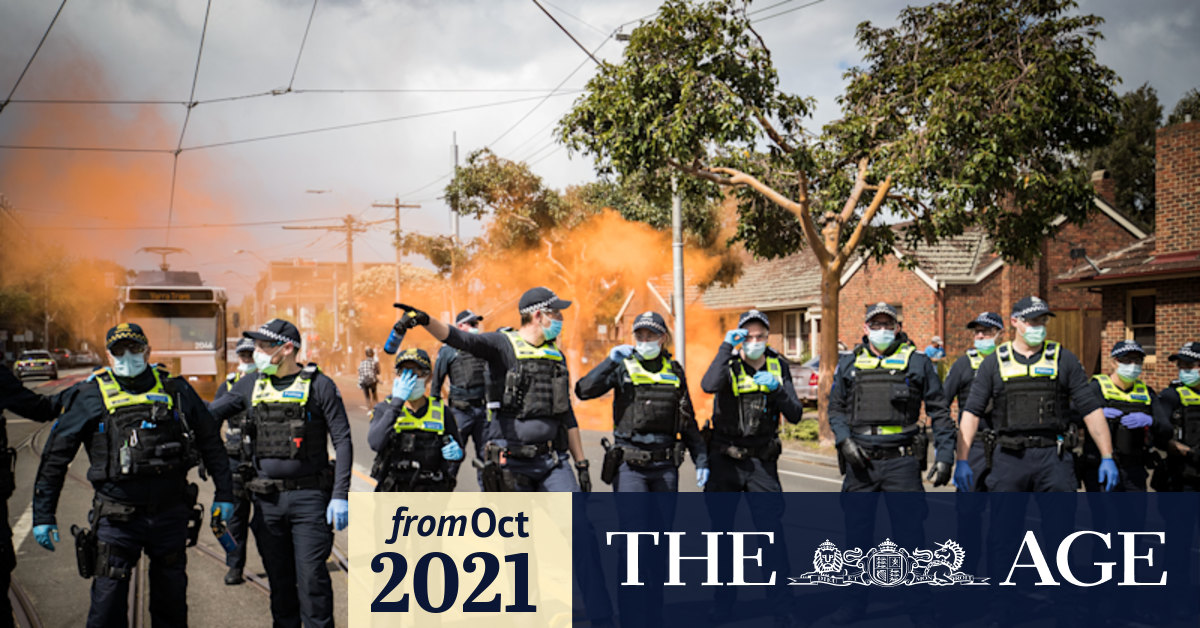 Victoria COVID Police officer in hospital with COVID19 after protest